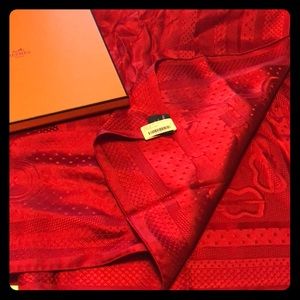 Hermès silk scarf NWT and original box